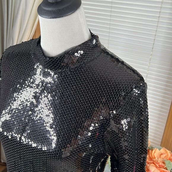 Free People Sequin Top Size Large - Picture 3 of 9